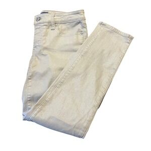 Talbots Flawless Limited Edition Slim Ankle Pants Champagne Metallic Womens Sz 2